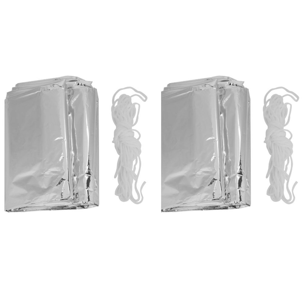 2 Pcs Durable Reflective Emerg - Survival Blanket Reflective บทวิจารณ์และราคา