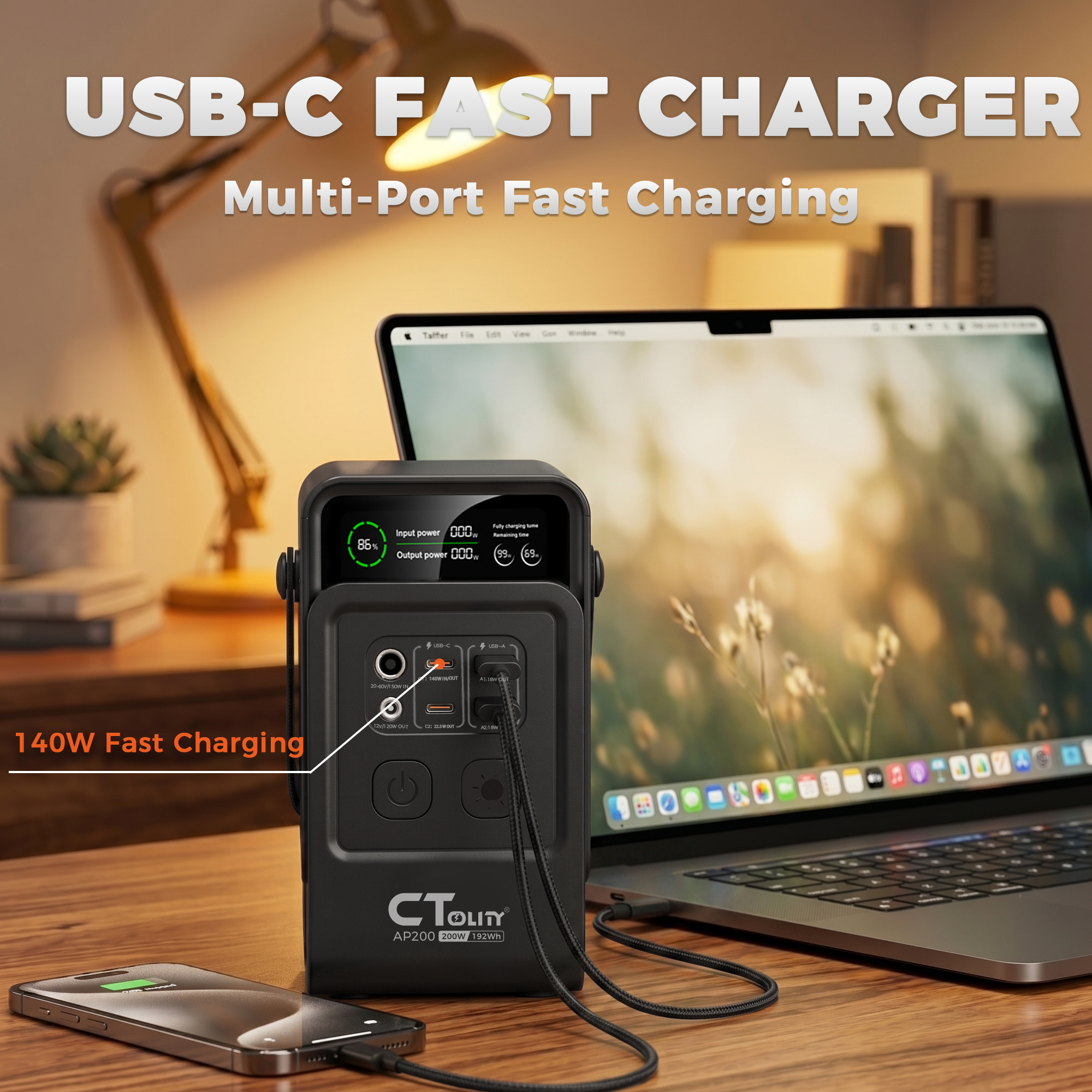 CTOLITY AP200 AP400 200W/500W  - Solar Emergency Charger บทวิจารณ์และราคา