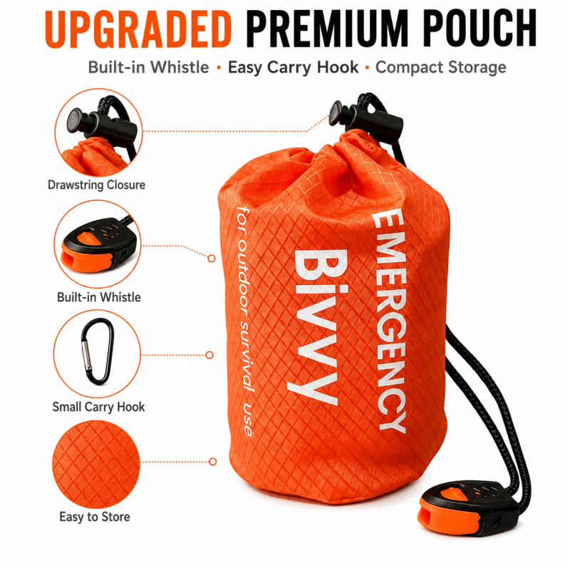 2 Pack Emergency Sleeping Bag, - Bivy Bag Emergency บทวิจารณ์และราคา