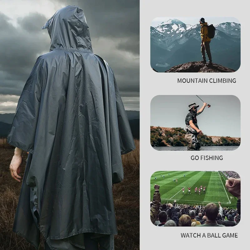 Outdoor 3 In 1 Military Rainco - Emergency Poncho Rain บทวิจารณ์และราคา