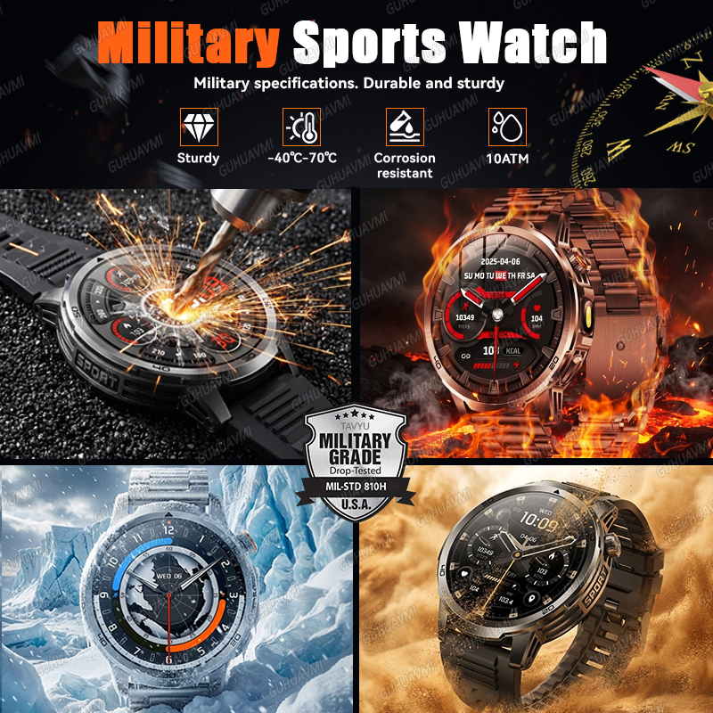2026 New outdoor Smart watch M - Compass Lensatic บทวิจารณ์และราคา