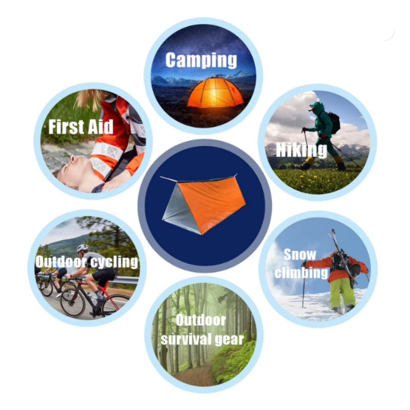 2 Person Reusable Mylar Tube E - Emergency Mylar Tent บทวิจารณ์และราคา