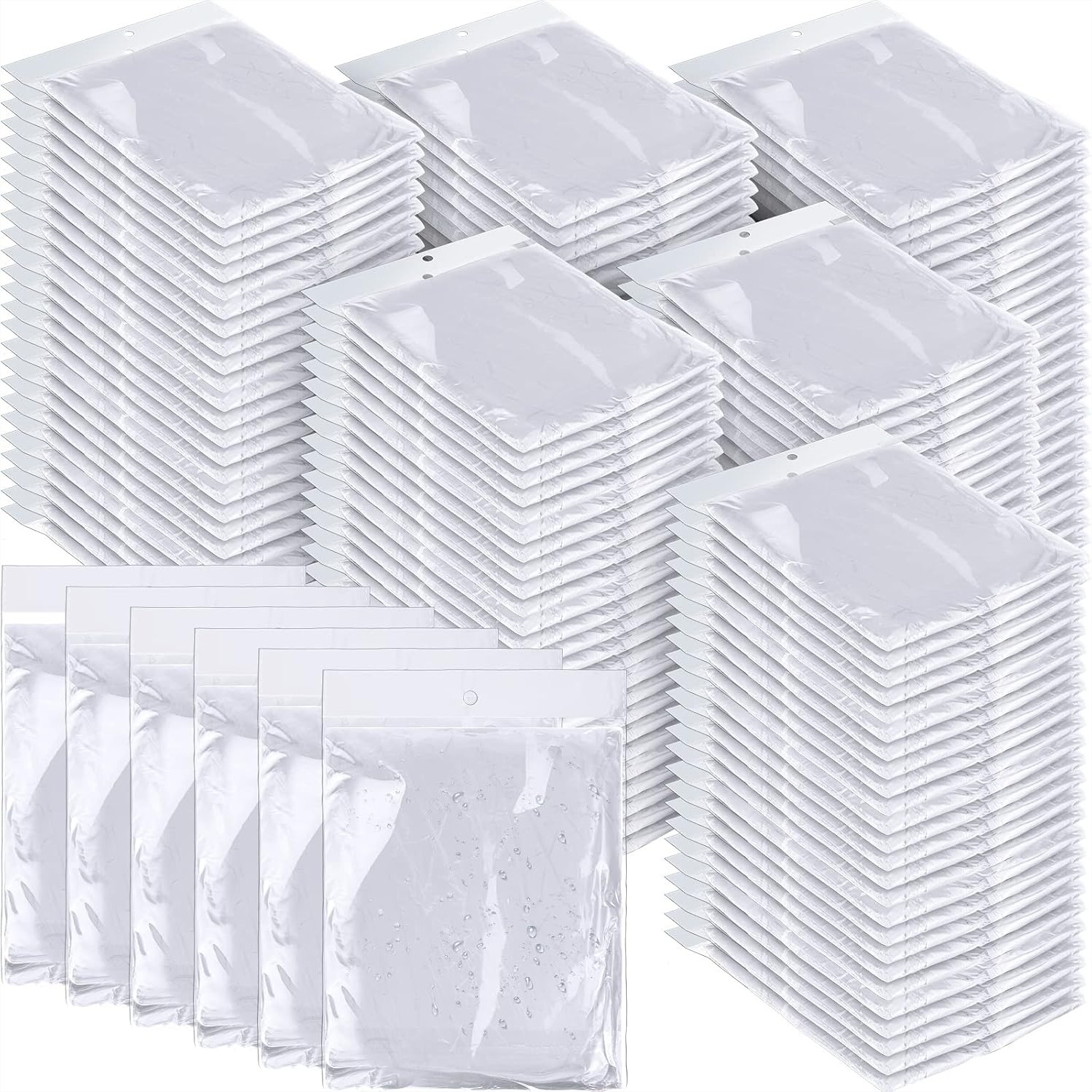 100 Pack Disposable Rain Ponch - Emergency Poncho Rain บทวิจารณ์และราคา