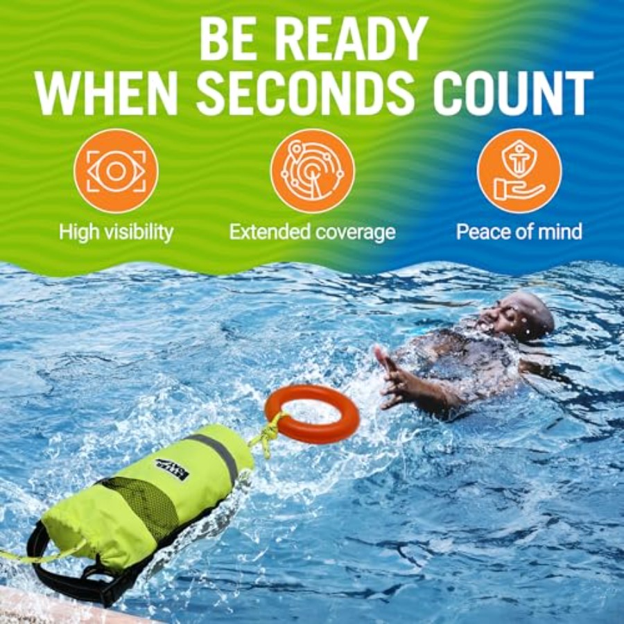 Water Throw Bag for Rescue Rop - Rescue Rope Throw บทวิจารณ์และราคา