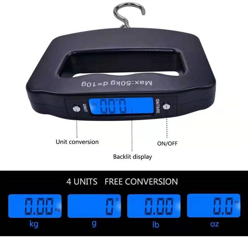 50kg Digital Fishing Scale Han - Fishing Kit Compact บทวิจารณ์และราคา