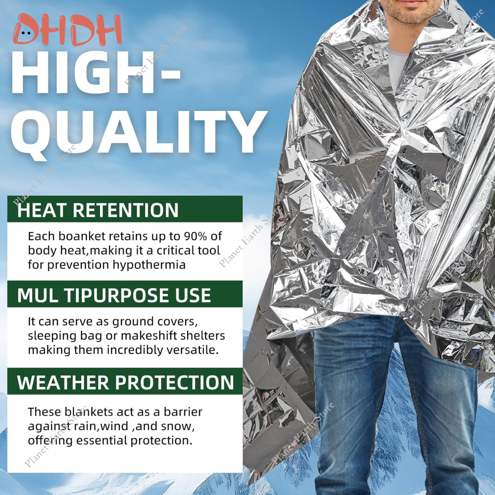 Emergency Thermal Blanket 5/10 - Survival Blanket Reflective บทวิจารณ์และราคา