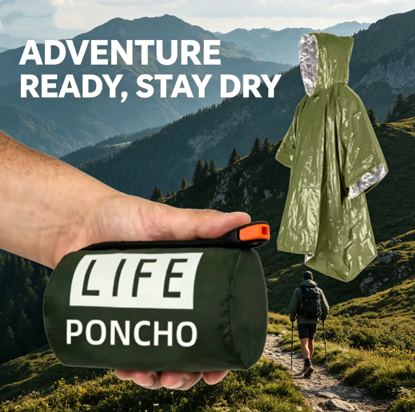 3-in-1 Thermal Emergency Rain  - Emergency Poncho Rain บทวิจารณ์และราคา