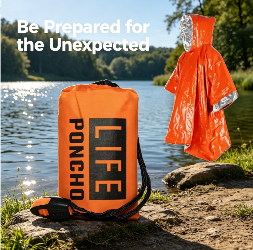 3-in-1 Thermal Emergency Rain  - Emergency Poncho Rain บทวิจารณ์และราคา