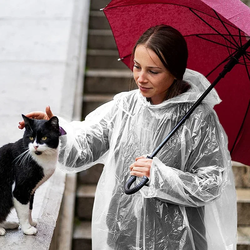 Disposable Waterproof Raincoat - Emergency Poncho Rain บทวิจารณ์และราคา