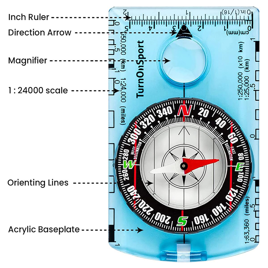 Professional Waterproof Campin - Compass Lensatic บทวิจารณ์และราคา
