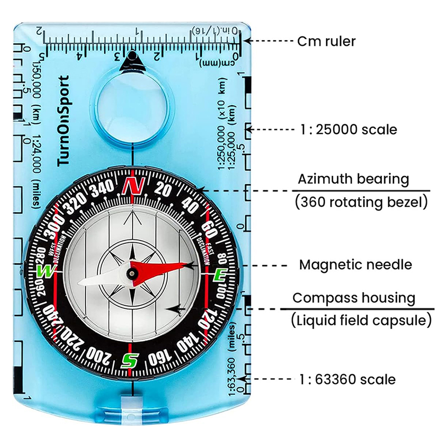 Professional Waterproof Campin - Compass Lensatic บทวิจารณ์และราคา
