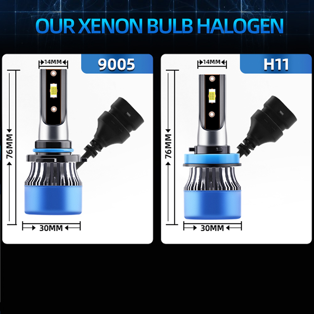 6x Combo LED Headlight 9005 H1 - Compass Lensatic บทวิจารณ์และราคา