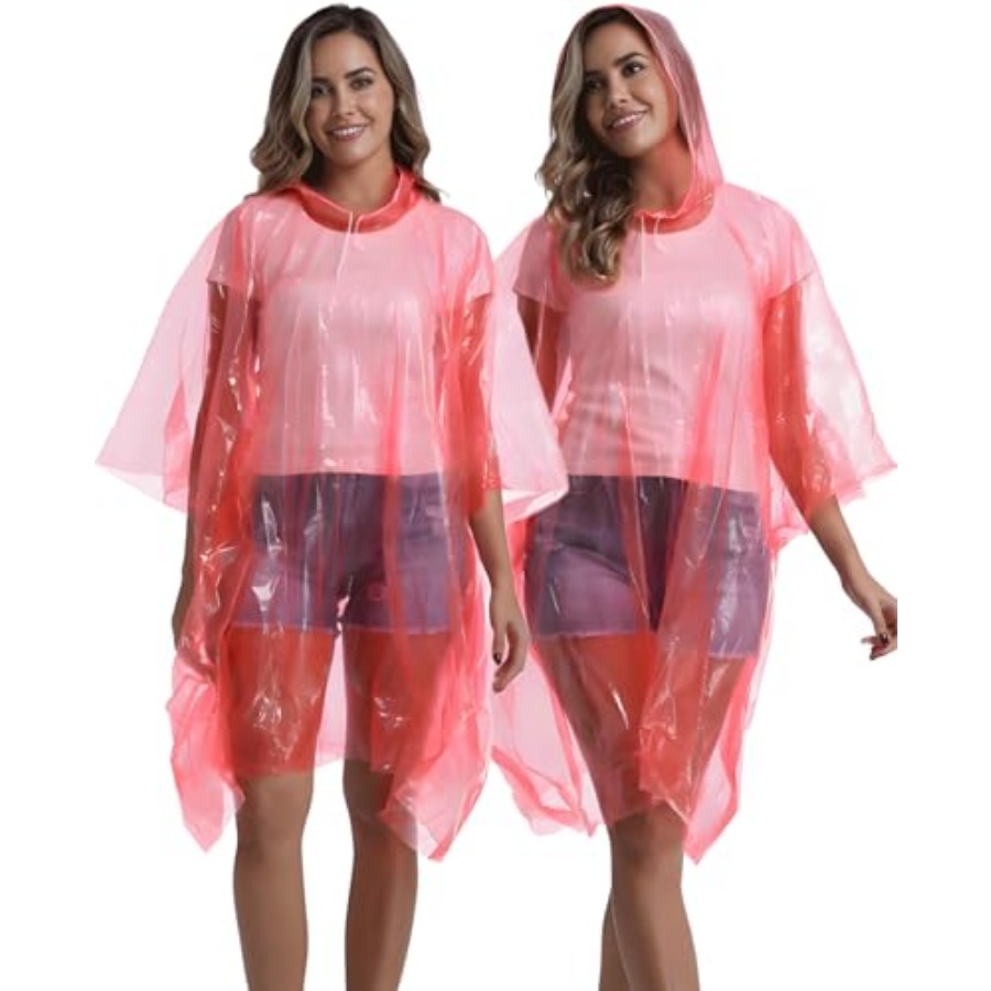 4/6/12 Pack Disposable Rain Po - Emergency Poncho Rain บทวิจารณ์และราคา