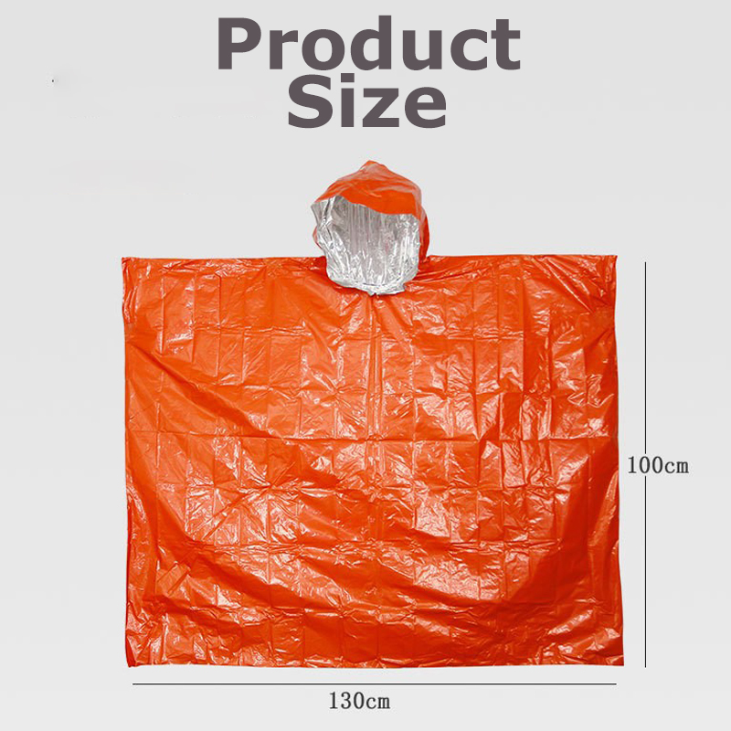 Multifunctional Emergency Rain - Emergency Poncho Rain บทวิจารณ์และราคา
