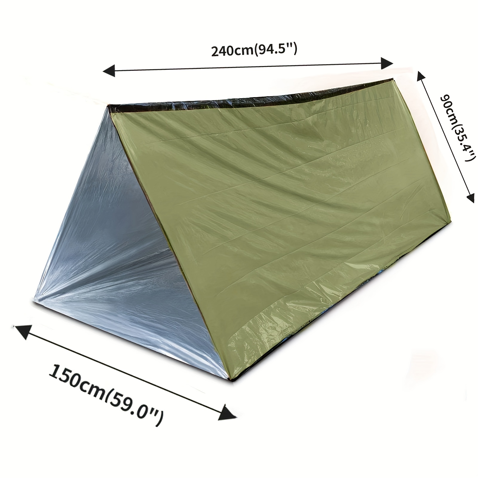 2Pcs Reflective Mylar Tent Lig - Emergency Mylar Tent บทวิจารณ์และราคา
