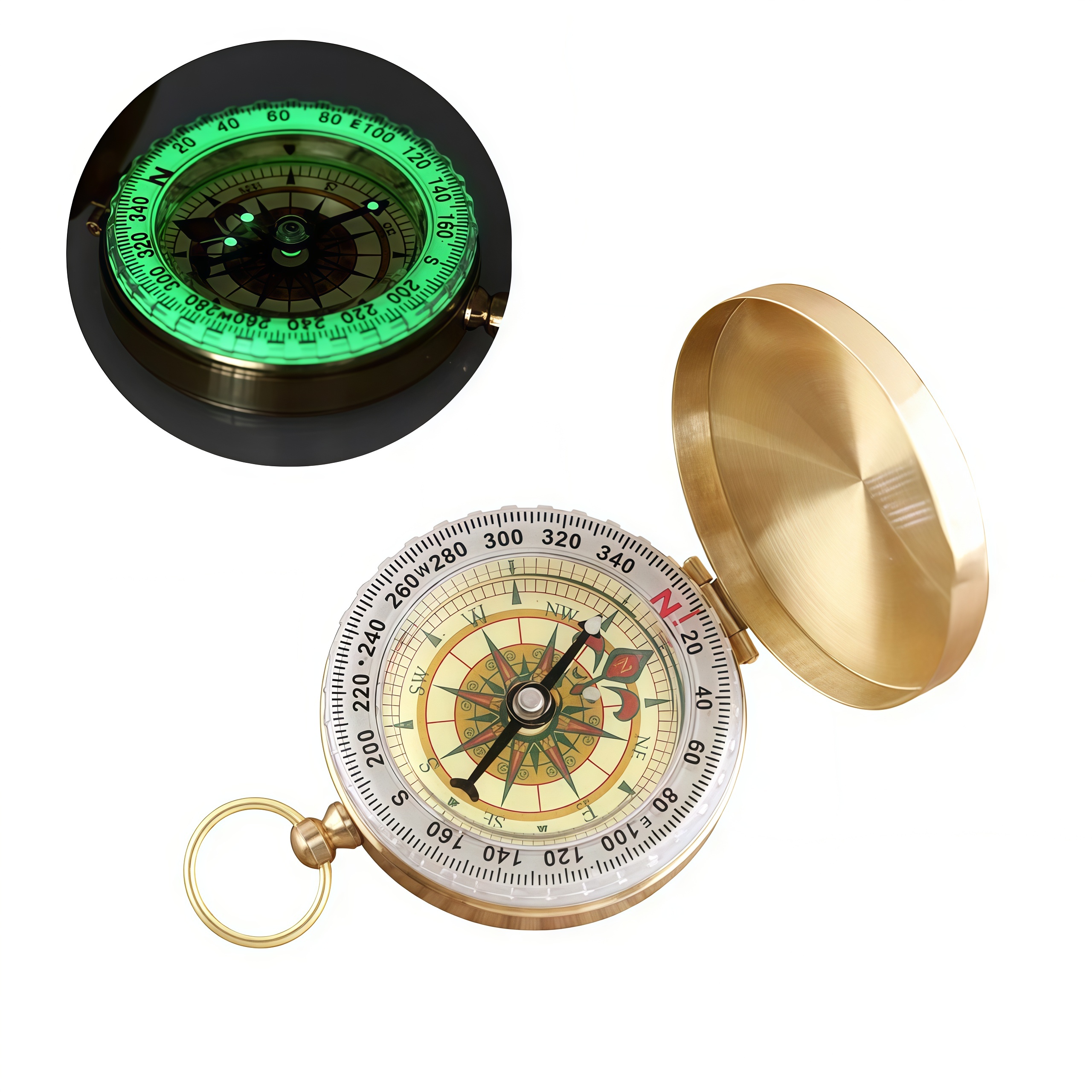 Brass Outdoor Compass - Gold C - Compass Lensatic บทวิจารณ์และราคา