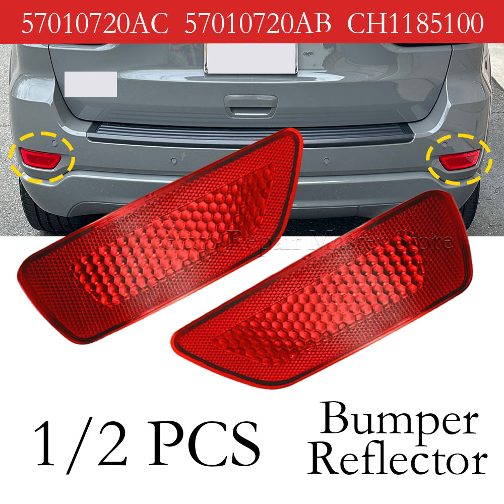 1/2pcs Car Red Tail Warning Re - Compass Lensatic บทวิจารณ์และราคา