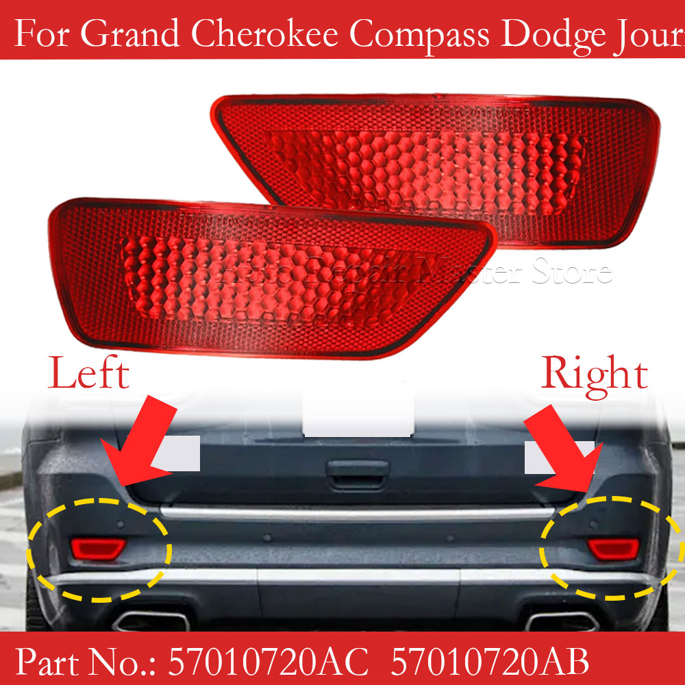 1/2pcs Car Red Tail Warning Re - Compass Lensatic บทวิจารณ์และราคา