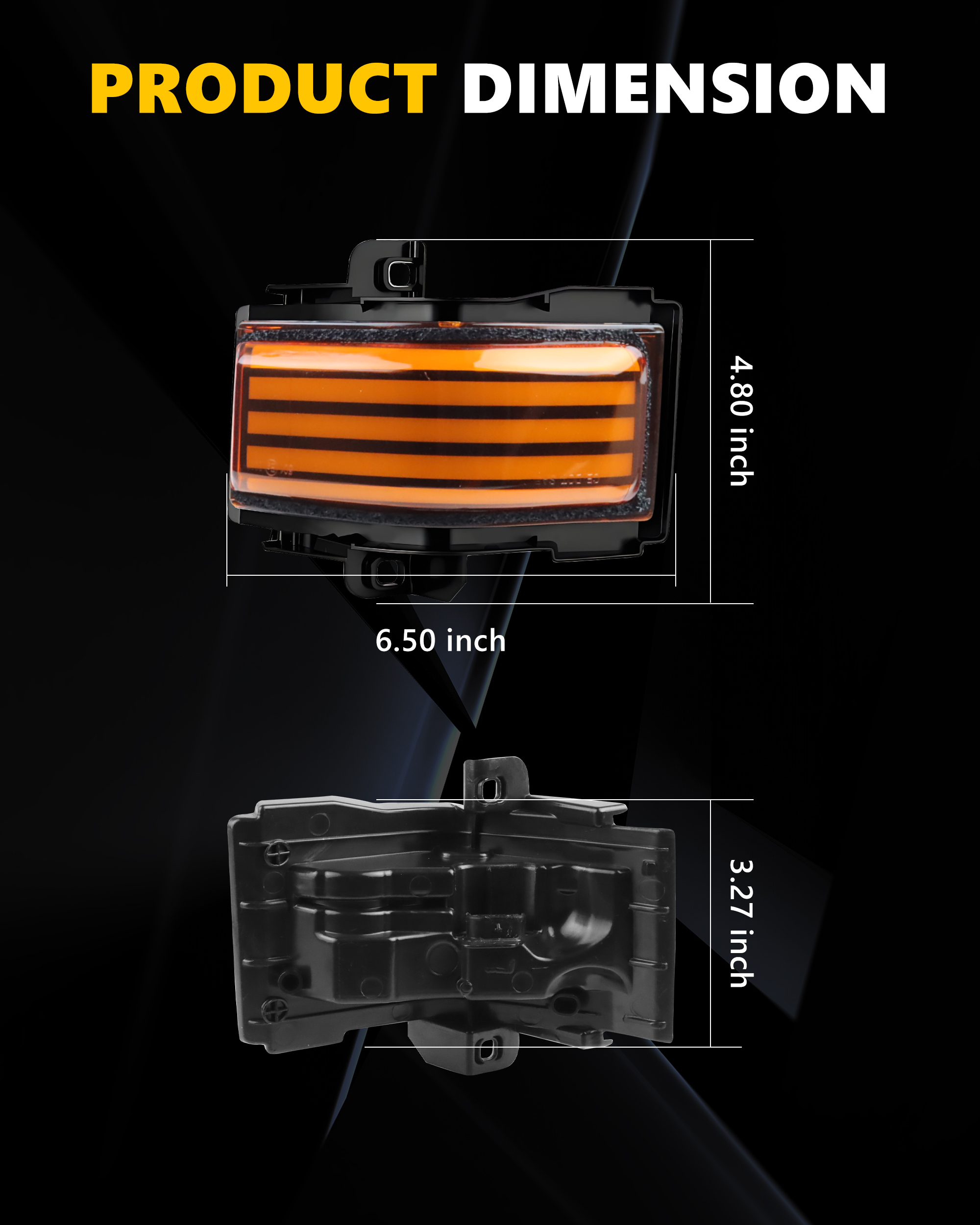 2Pcs Turn Signal Light Side Mi - Signal Panel Orange บทวิจารณ์และราคา