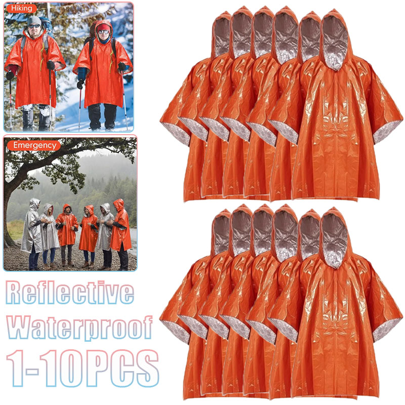 1-10PCS Compact Thermal Emerge - Survival Blanket Reflective บทวิจารณ์และราคา