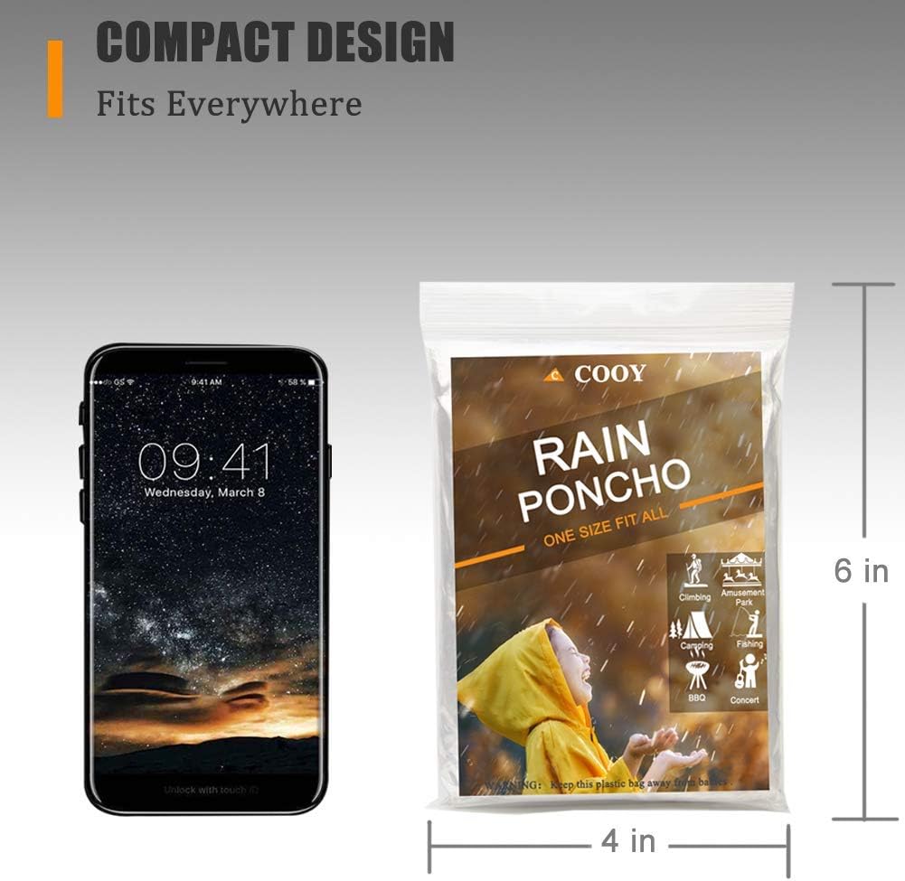 Emergency Disposable Rain Ponc - Emergency Poncho Rain บทวิจารณ์และราคา