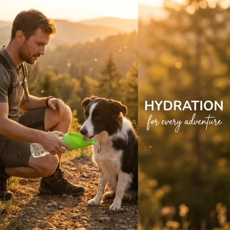Dog cat Travel Water Bottle  P - Water Bag Collapsible บทวิจารณ์และราคา
