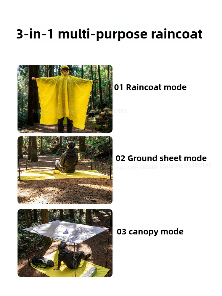 15D/210T Raincoat Waterproof R - Emergency Poncho Rain บทวิจารณ์และราคา